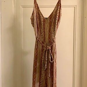 Mahogany tribal print jumpsuit